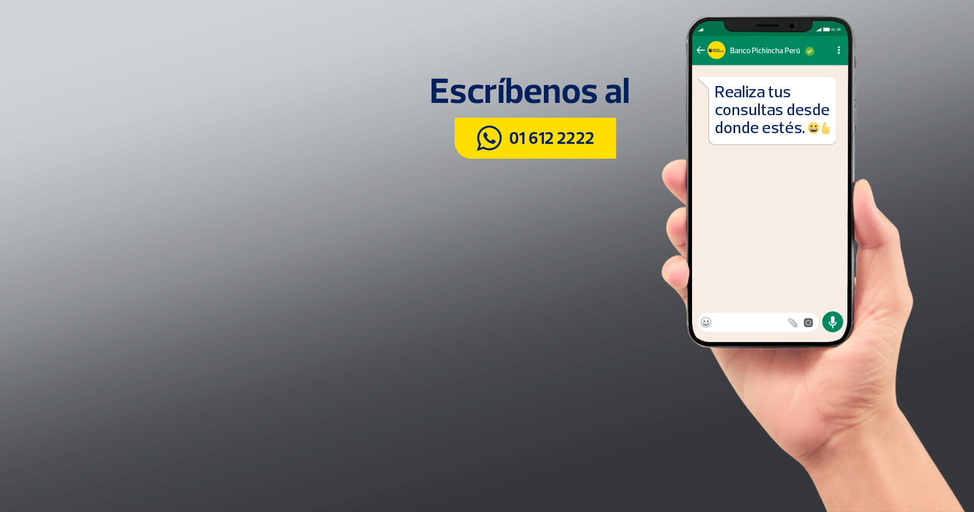 ¡Llegó el nuevo WhatsApp del Banco Pichincha! 