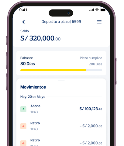 Accede a tu Depósito a Plazo 