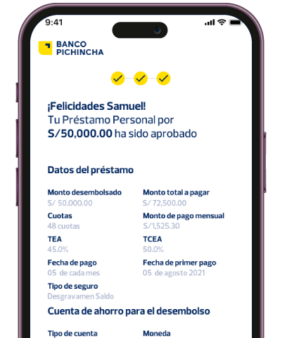 Gestiona tu préstamo 100% digital.  Gestiona tu préstamo 100% digital.