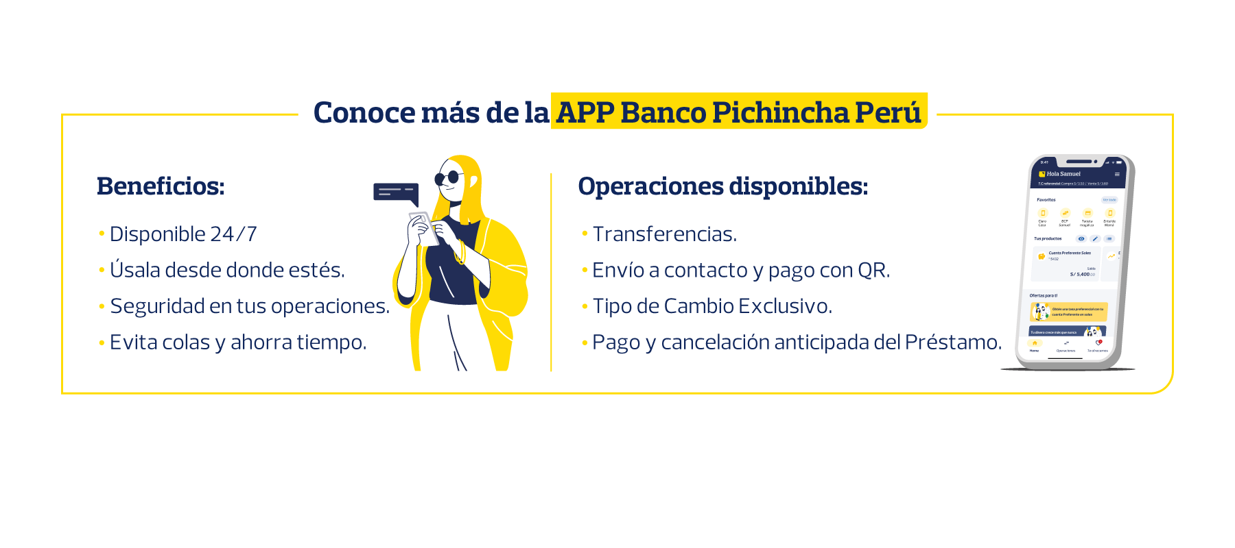 Información APP Banco Pichincha Perú
